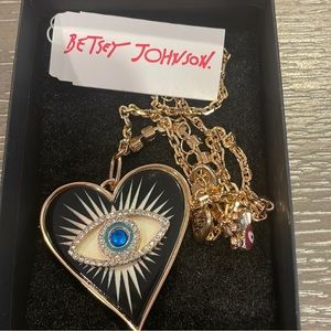 Betsey Johnson Evil Eye Necklace (BRAND NEW)